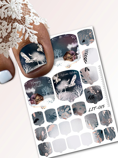Anna Tkacheva, мини наклейки пленки для педикюра LIT-015 Anna Tkacheva, мини наклейки пленки для педикюра LIT-015