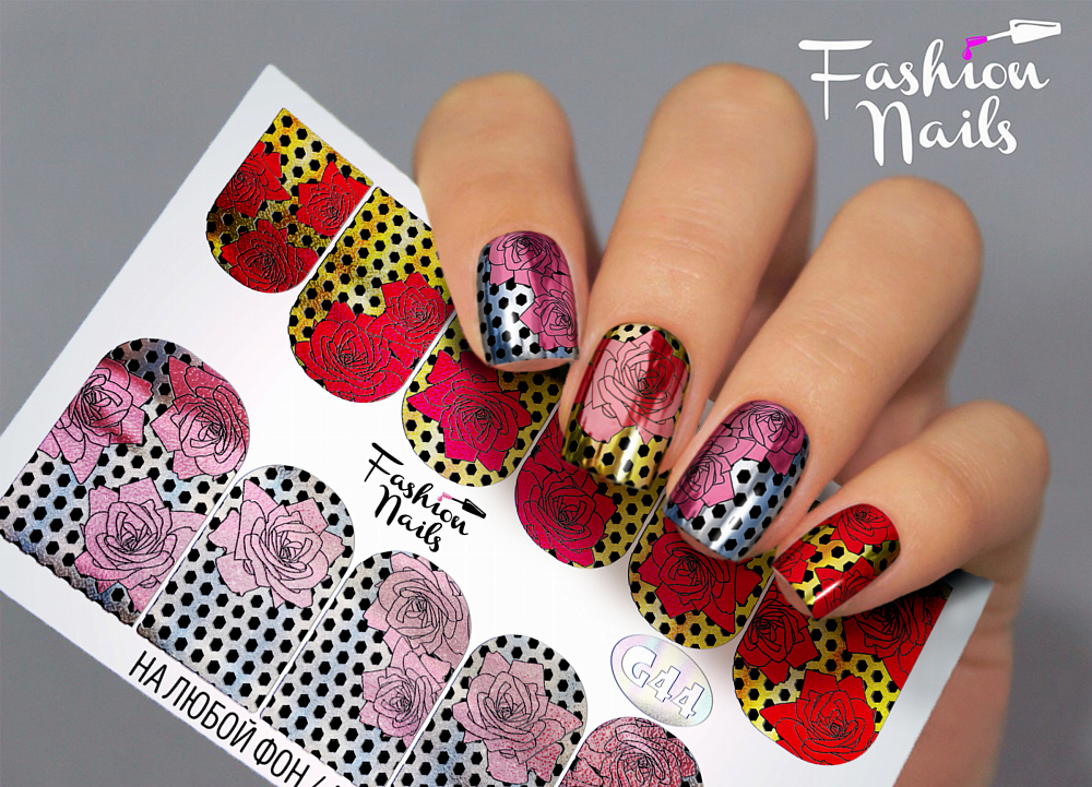Fashion Nails, слайдер-дизайн "Galaxy" №44 Fashion Nails, слайдер-дизайн "Galaxy" №44