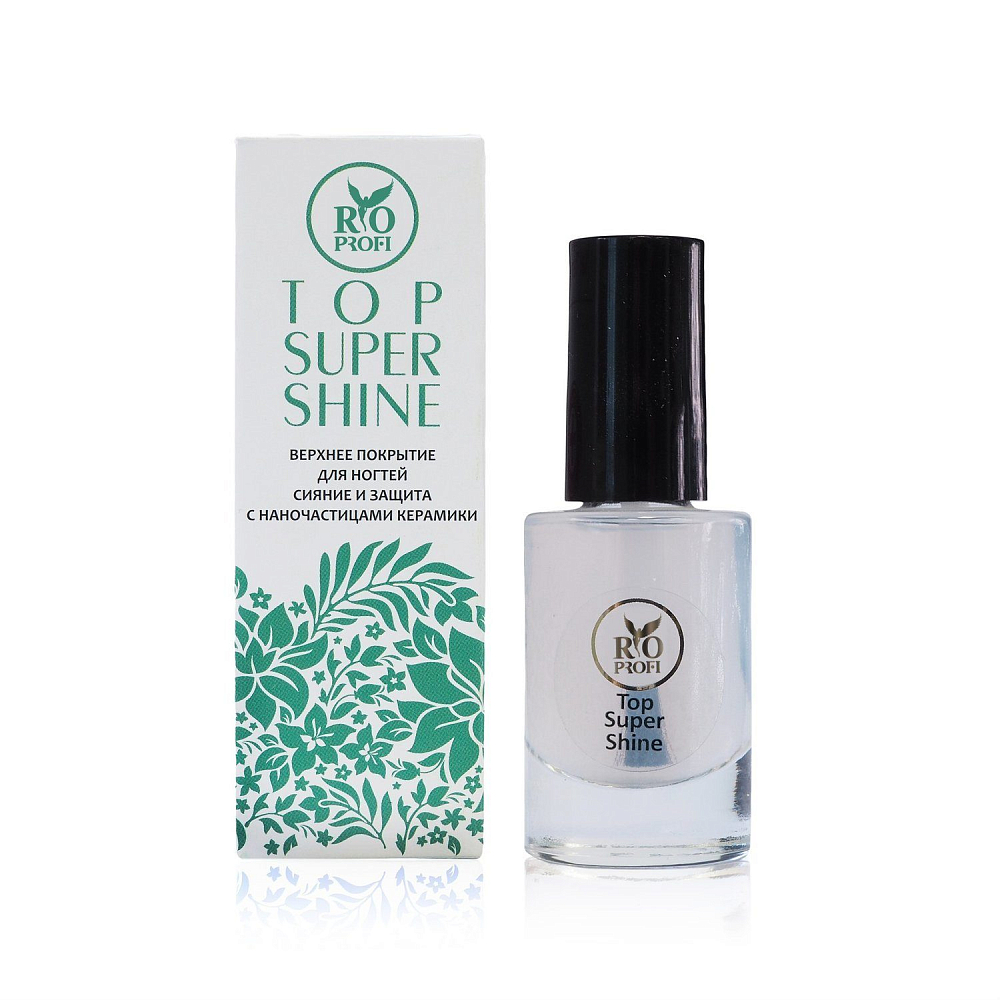 Rio Profi, Top Super Shine - лаковый топ с наночастицами керамики, 8 мл Rio Profi, Top Super Shine - лаковый топ с наночастицами керамики, 8 мл