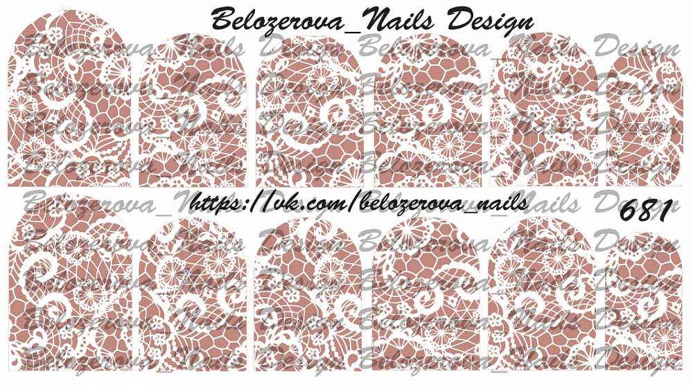 Слайдер-дизайн Belozerova Nails Design на прозрачной пленке (681)