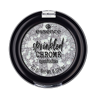 Essence, sprinkled chrome — тени для век (серебристый сияющий т.02)