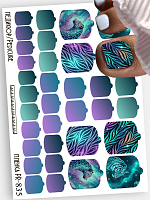 Anna Tkacheva, наклейки пленки для педикюра PR-835