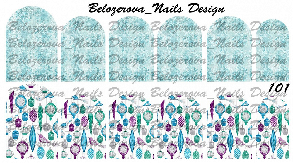 Слайдер-дизайн Belozerova Nails Design на прозрачной пленке (101)