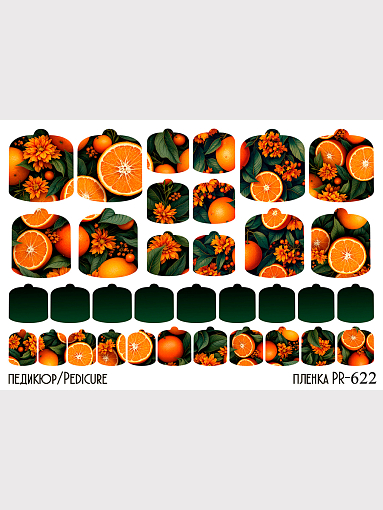 Anna Tkacheva, наклейки пленки для педикюра PR-622