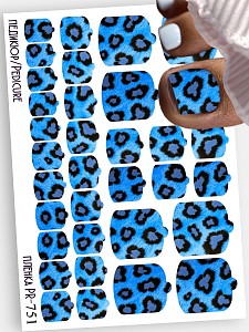 Anna Tkacheva, наклейки пленки для педикюра PR-751