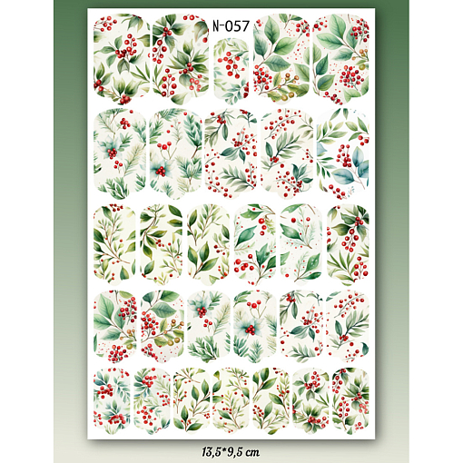 Anna Tkacheva, наклейки пленки для дизайна ногтей N-057