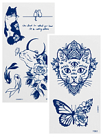 Irisk, набор №16 INK TATOO - тату реалистичная долговременная для тела, 2 шт