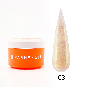 PASHE, Shelly Gel - жесткий гель для наращивания №03, 15 мл