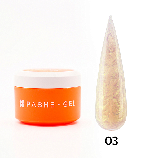 PASHE, Shelly Gel - жесткий гель для наращивания №03, 15 мл