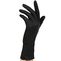 Archdale, перчатки для маникюриста нитриловые Adele (черные, XS), 50 пар