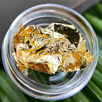 PUF, набор фольга для дизайна (золото, серебро), 2 шт