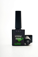 TNL, Stone Base - жесткая цветная база для гель-лака №03 (алый), 10 мл