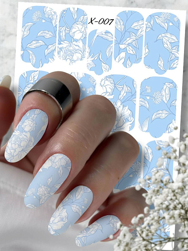 Anna Tkacheva, мини наклейки пленки для маникюра X-007