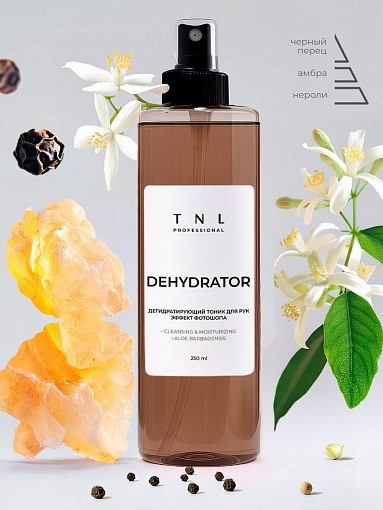 TNL, Dehydrator - дегидратирующий тоник для рук с эффектом фотошопа (Амбра и Перец), 250 мл