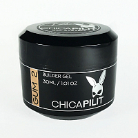 Chicapilit, gum №2 - камуфлирующий гель-суфле высокой вязкости (холодный нюдовый оттенок),30мл