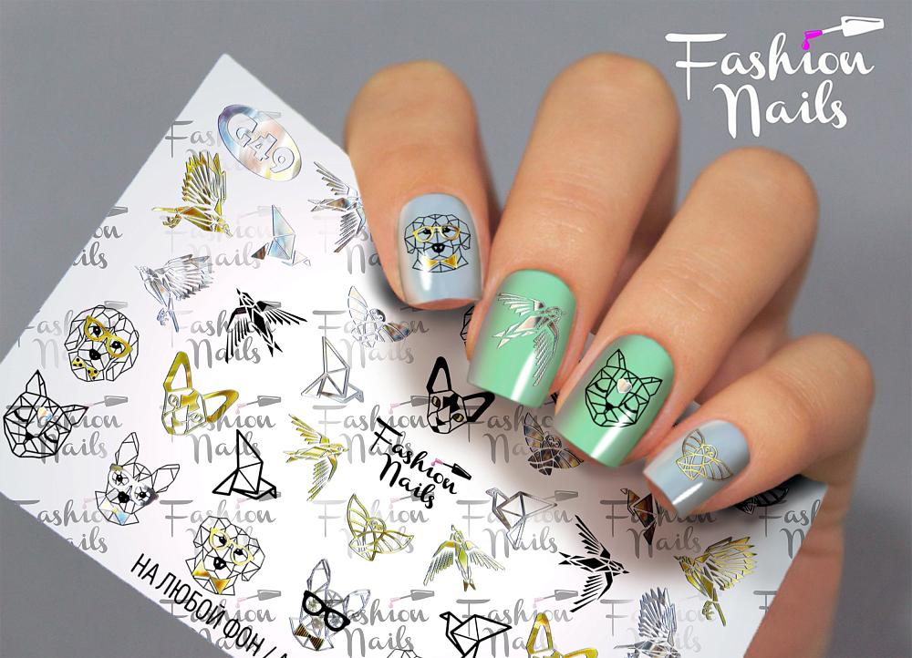Fashion Nails, слайдер-дизайн "Galaxy" №49