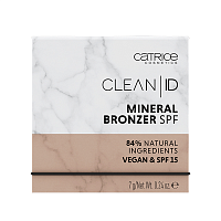 Catrice, Clean Id Mineral Bronzer Spf - бронзер (010 Light/Medium св-бронзовый)