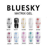 Bluesky, Matrix gel - гель-паутинка (красный "The Black Princes Ruby"), 8 гр