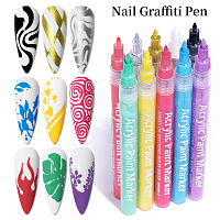 Born Pretty, Nail Art pen - маркер для ногтей 54320-01 (черный)