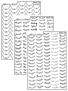 Anna Tkacheva, набор №258 слайдер-дизайн MilliArt (Max-334, Max-335, Max-333), 3 шт
