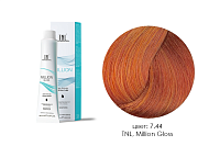 TNL, Million Gloss - крем-краска для волос (7.44 Блонд медный интенсивный), 100 мл