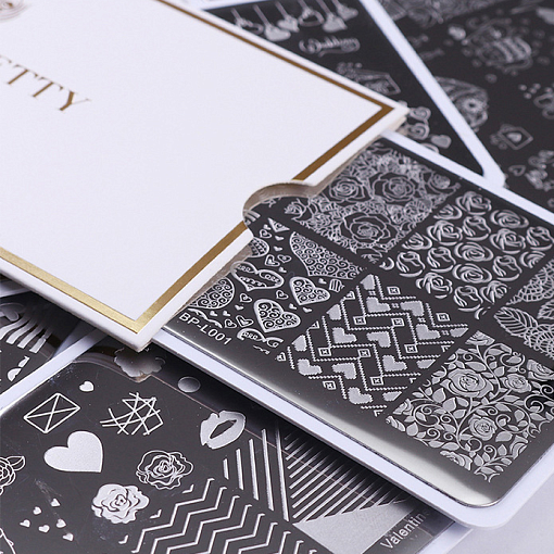 Born Pretty, пластина для стемпинга 12*6 см (Valentine