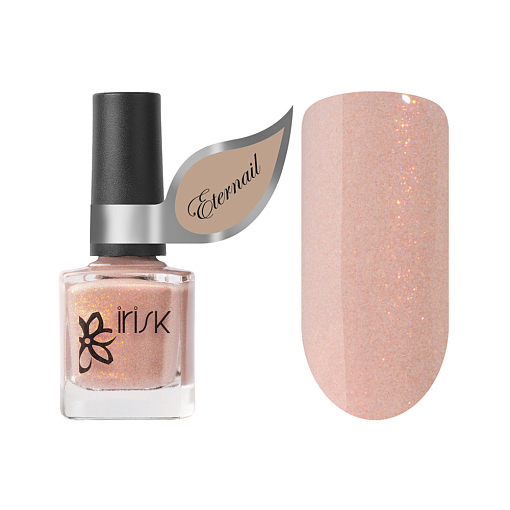 Irisk, Eternail Nude Shine - лак на гелевой основе с эффектом втирки (05 Butter Cream), 8 мл