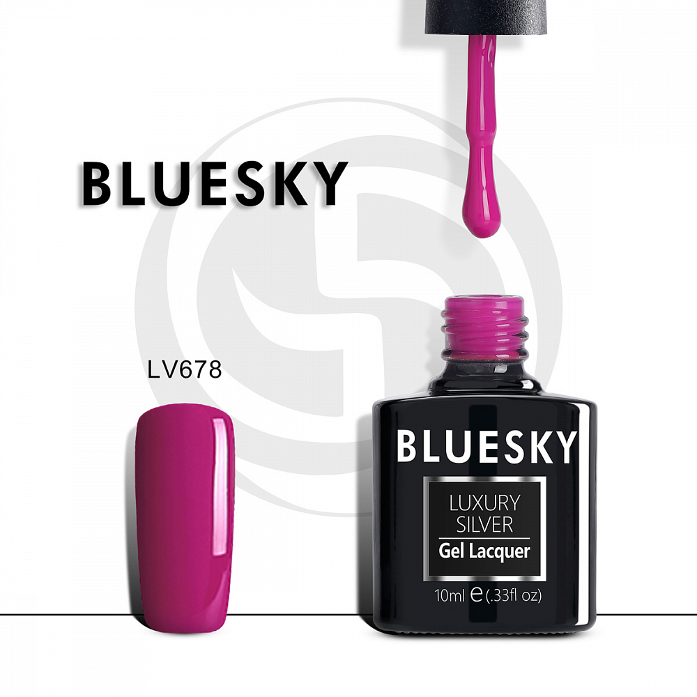 Bluesky, гель-лак термо Luxury Silver (LV678), 10 мл