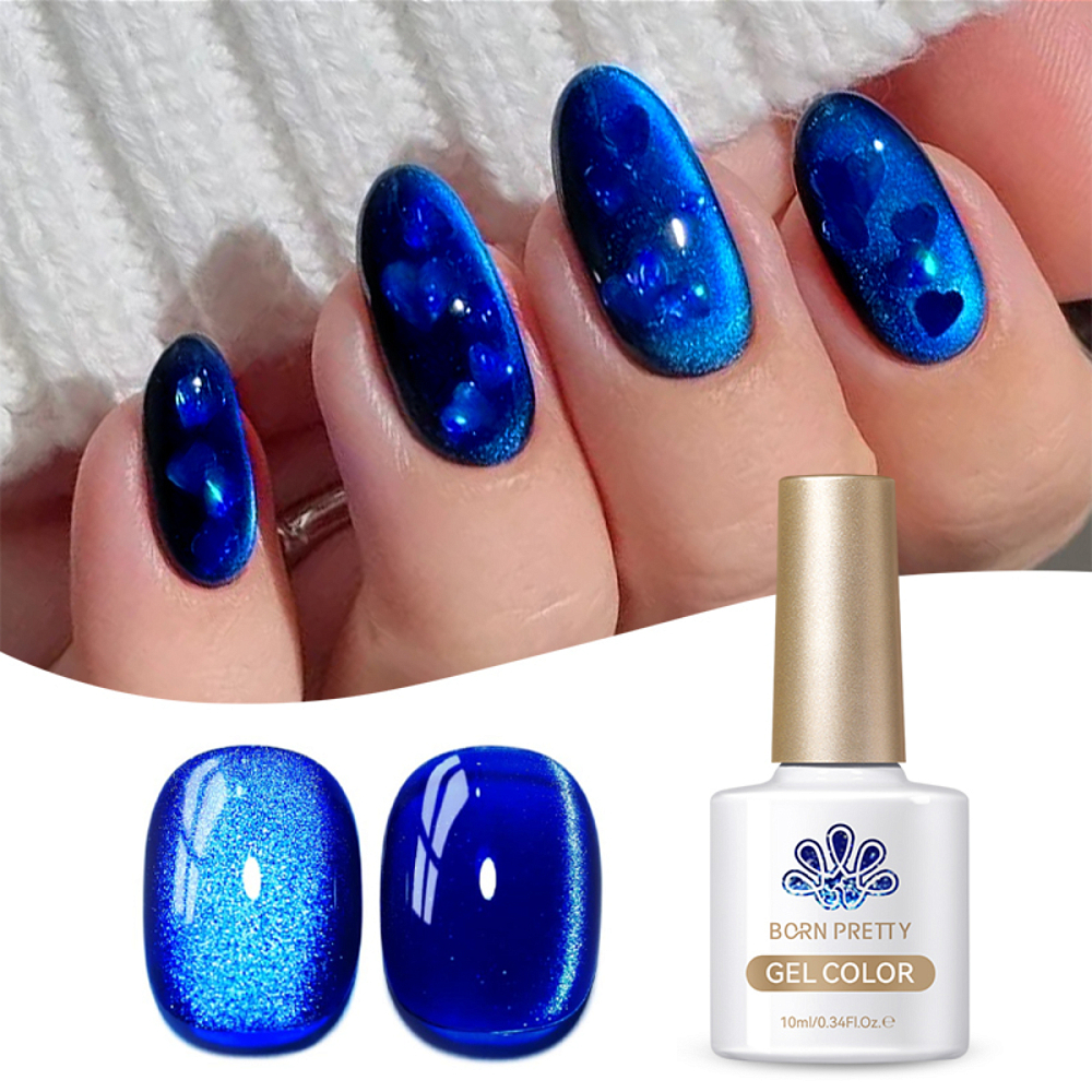 Born Pretty, Crystal Cat Magnetic Gel - магнитный гель-лак "кошачий глаз" MY47, 10 мл