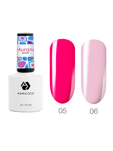 Adricoco, набор №28 витражный гель-лак Murano (2 оттенка по 8 мл)