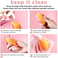 Real Techniques, спонж для макияжа (Miracle Complexion Sponge + Travel Sponge Case)