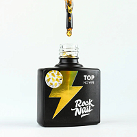 RockNail, ELKA - топ с блестящими арт-частицами в форме ёлочек (Golden Lights), 10 мл