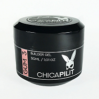Chicapilit, gum №3 - камуфлирующий гель-суфле тиксотропный (кремово-розовый оттенок),30мл