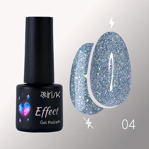 Irisk, Effect Gel Polish Reflective - светоотражающий гель-лак с эффектом №04, 5 мл