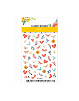 Milv, набор №3 слайдеры дизайн для ногтей (осень, листья, цветы, котики), 4 шт