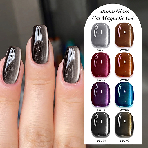 Born Pretty, Black Water Light Cat Magnetic Gel - магнитный гель-лак "кошачий глаз" BGC01, 10 мл
