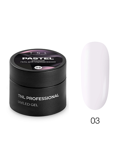 TNL, Pastel - жесткий гель для наращивания №3 (облачная лаванда), 15 мл