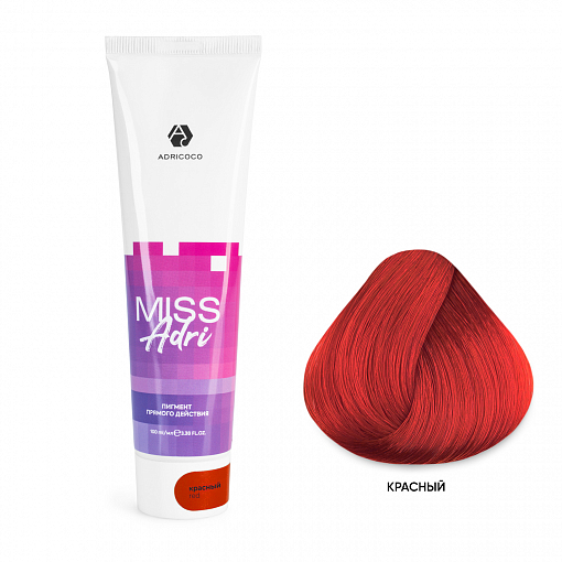 Adricoco, Miss Adri - пигмент прямого действия для волос без окислителя (красный), 100 мл