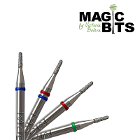Magic Bits, алмазная фреза фиссура (1.2 мм, средне-мягкая)