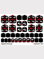 Anna Tkacheva, наклейки пленки для педикюра PR-767