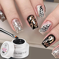 Born Pretty, гель для дизайна ногтей Poke Nail Gel black (черный), 5 гр