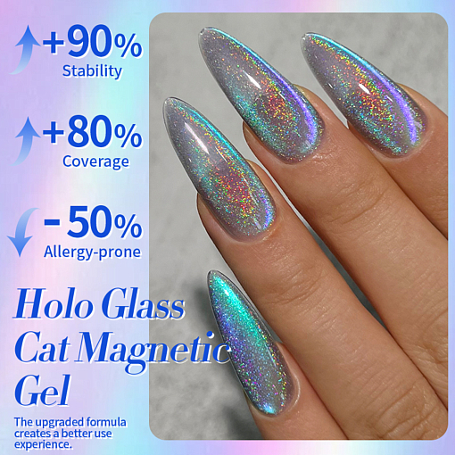 Born Pretty, Laser Cat Magnetic Gel-MY122 - магнитный гель-лак "кошачий глаз", 10 мл
