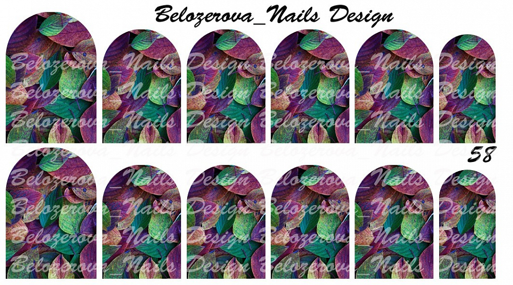 Слайдер-дизайн Belozerova Nails Design на белой пленке (58)