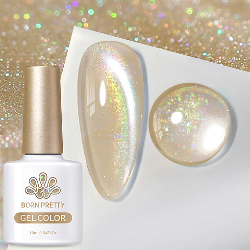 Born Pretty, Rainbow Water Light Cat Magnetic Gel - гель-лак "кошачий глаз" RW-01, 10 мл