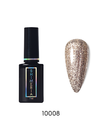 RuNail, набор №160 гель-лак с фольгированным сиянием Shimeria Lurex (7 оттенков по 7 мл)