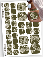 Anna Tkacheva, наклейки пленки для педикюра PR-788