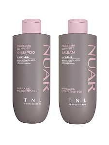 TNL, набор №234 шампунь и бальзам для волос формула защиты цвета с церамидами NUAR, 2 х 400 мл