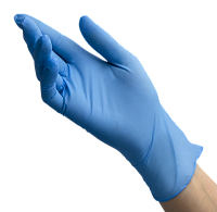 Benovy, Nitrile Chlorinated - перчатки нитриловые особопрочные (голубые, L), 50 пар