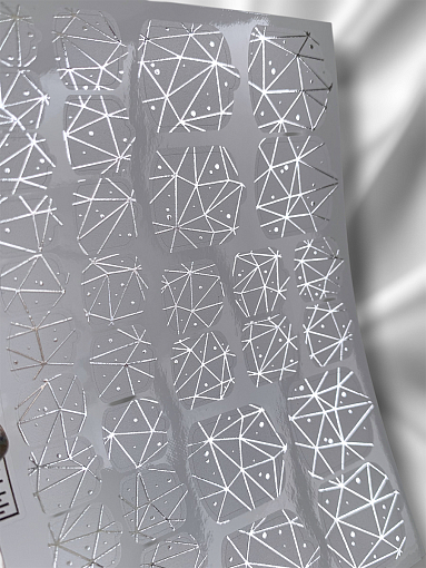 Anna Tkacheva, наклейки пленки для педикюра с фольгой VIP-085