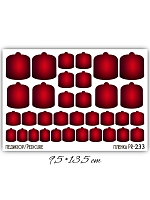 Anna Tkacheva, наклейки пленки для педикюра PR-233